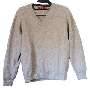 Vintage PeruMaqui Alpaca Wool V-Neck Sweater – Made in Peru – Size M